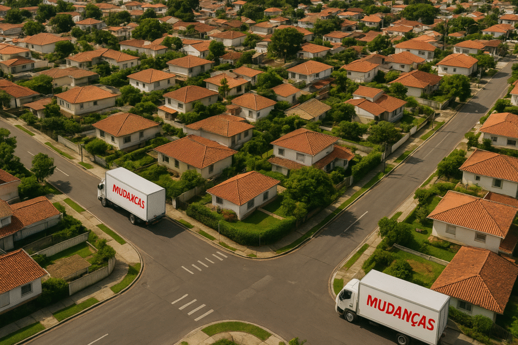 Vista-aerea-REALISTA-PREMIUM-de-uma-cidade-brasileira-com-caminhoes-de-mudancas.